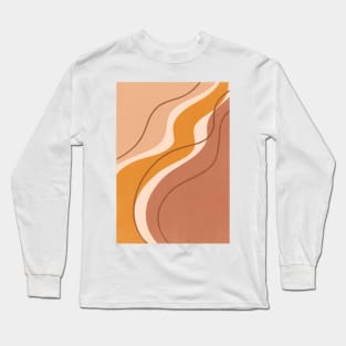 Abstract Bohemian Shapes 4.3 Long Sleeve T-Shirt